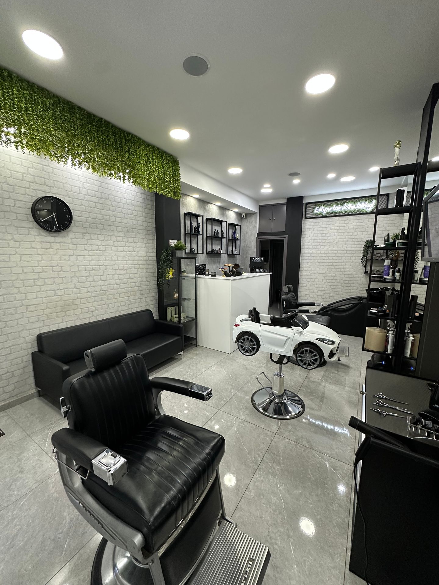 Barbershop interior